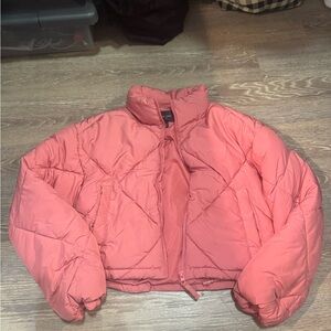 Love Tree Coral Puffer Jacket